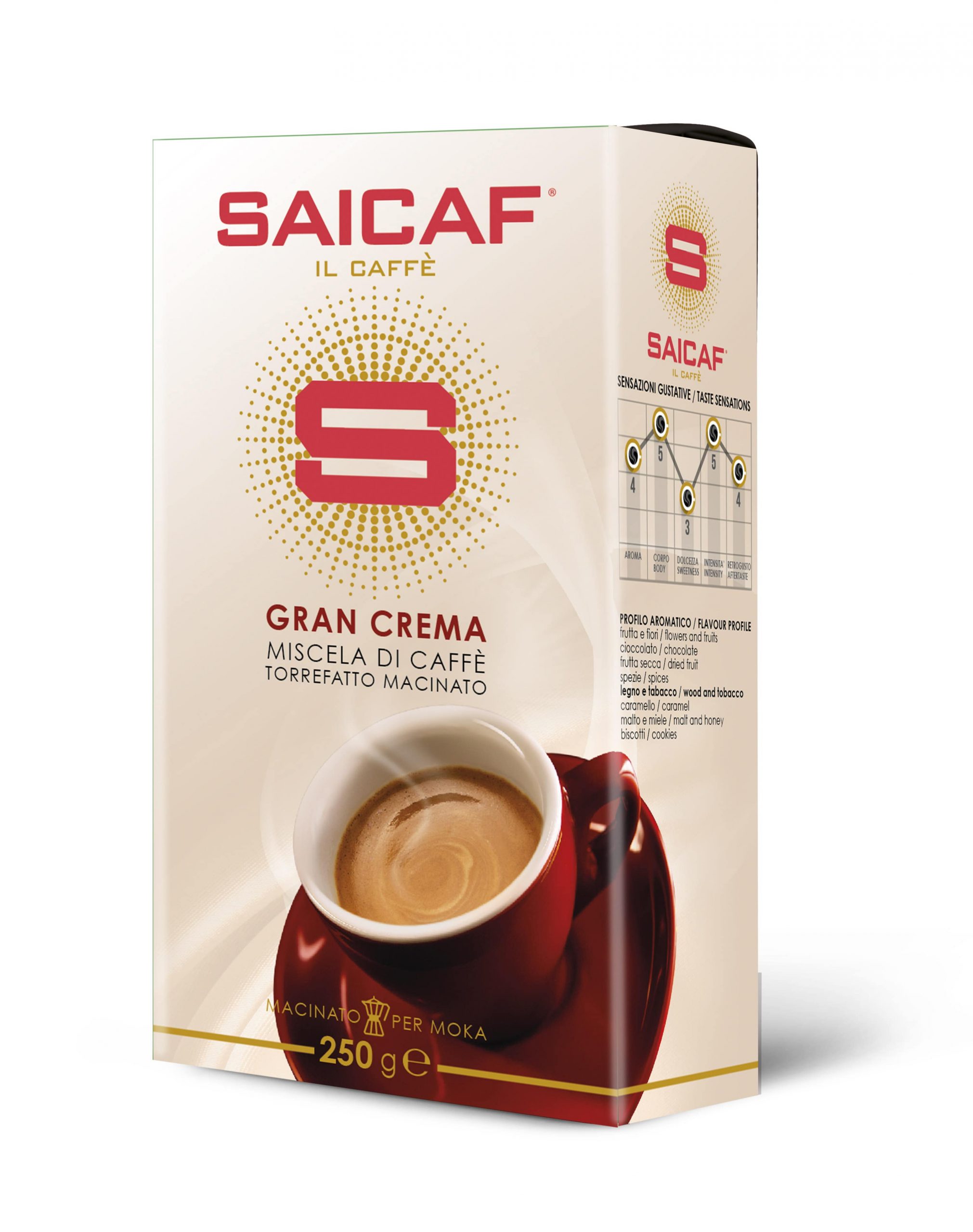 Saicaf Gran Crema Macinato 250 grammi