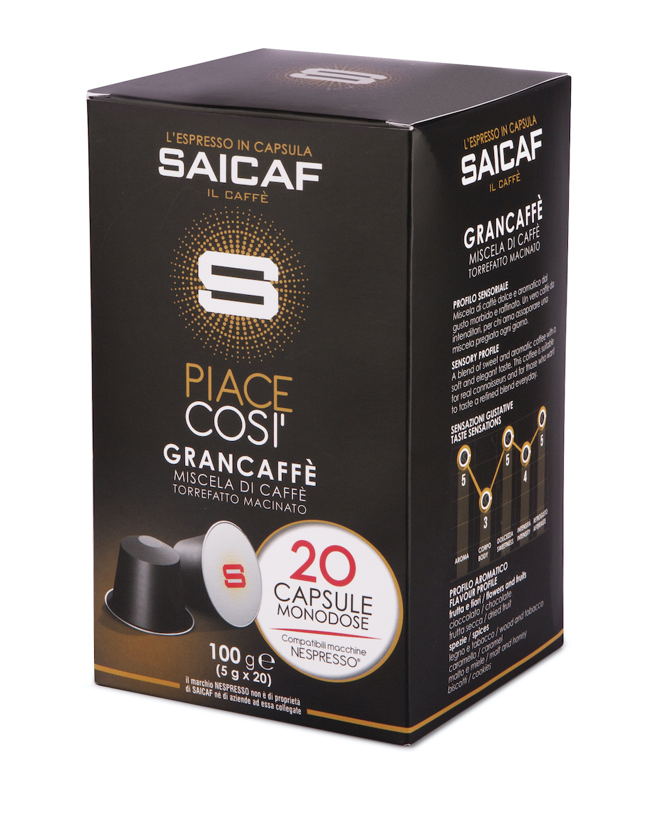 Saicaf  Caffè GranCaffè in Capsule Compatibili Nespresso®