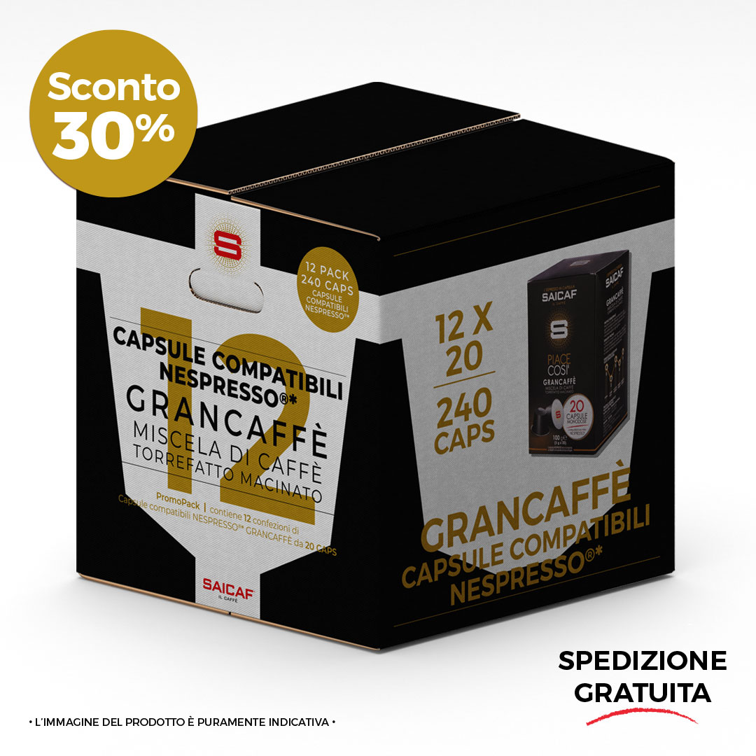 Saicaf ☕️ Caffè GranCaffè in Capsule Compatibili Nespresso®